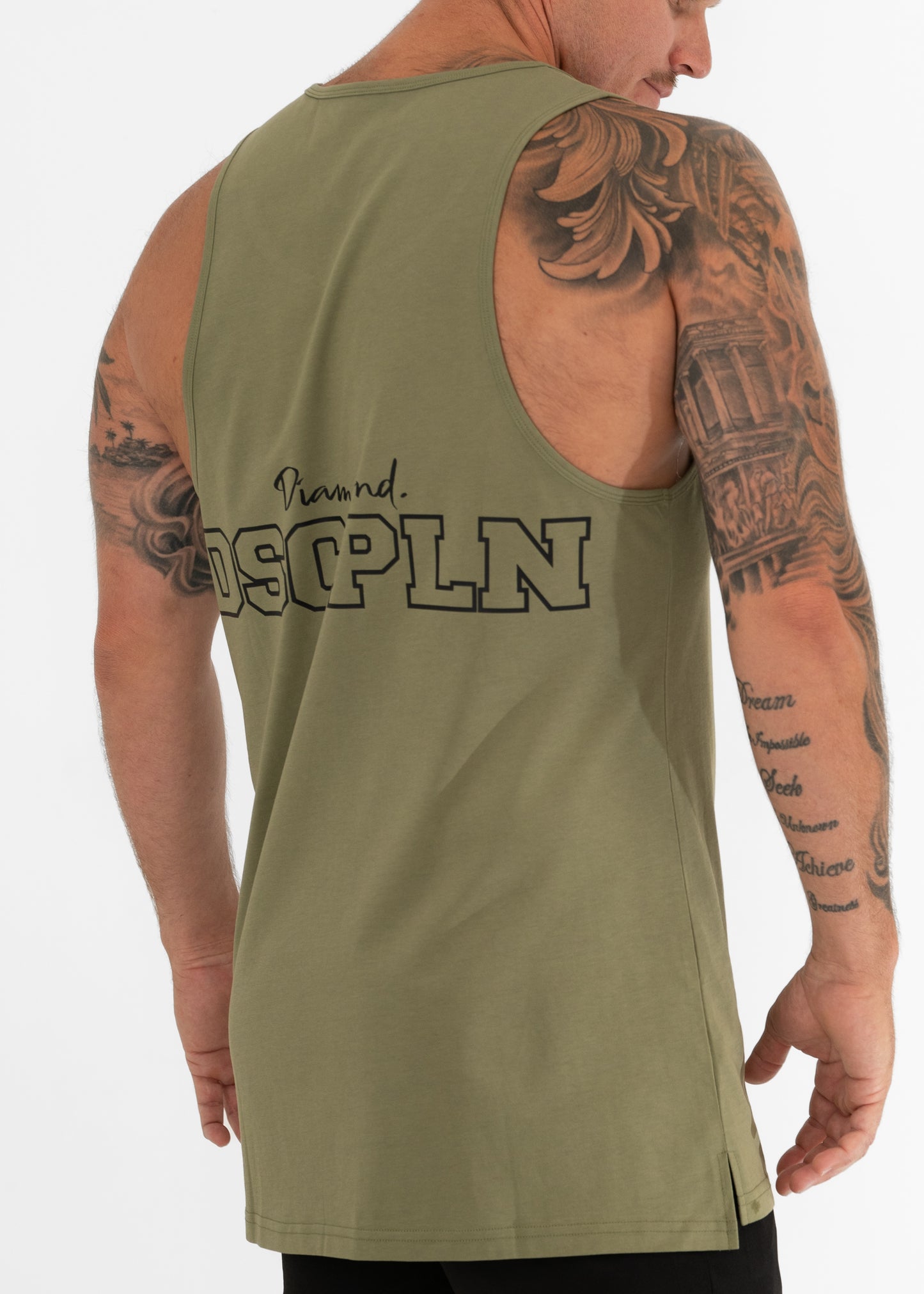 Origin Split Seam Singlet - Khaki