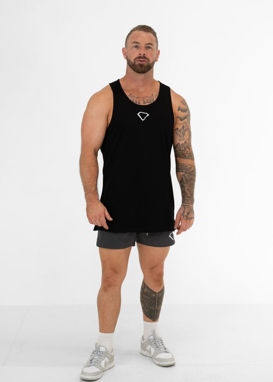 Origin Split Seam Singlet - Black